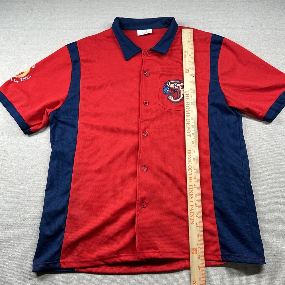 Jumbo Shrimp Shirt Mens XL Minor League Baseball Jacksonville FL Camp Bowling - Picture 9 of 10